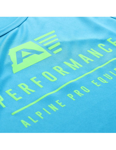 Men´s performance T-shirt MIXED neon atomic blue