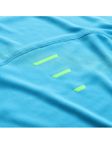 Men´s performance T-shirt MIXED neon atomic blue