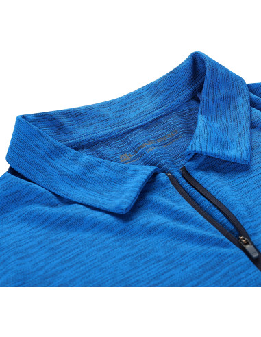 Men´s outdoor polo DONN electric blue lemonade