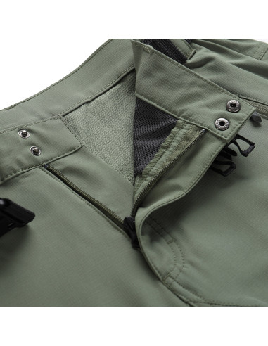 Vīriešu pārgājienu softshell bikses NUTT olīvu