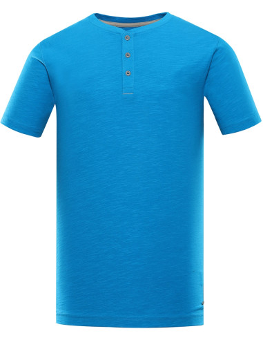 Men´s casual T-shirt LIHUQ neon atomic blue
