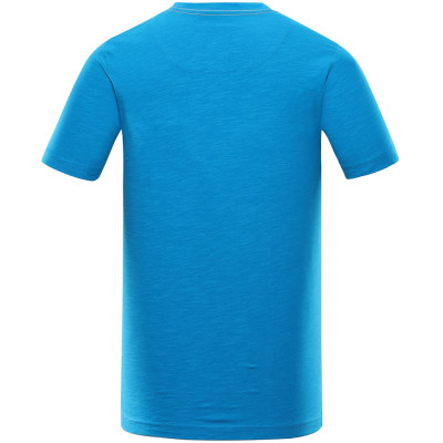 Men´s casual T-shirt LIHUQ neon atomic blue 2