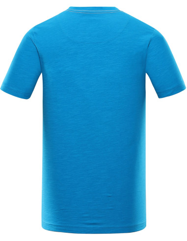 Men´s casual T-shirt LIHUQ neon atomic blue