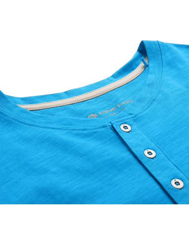 Men´s casual T-shirt LIHUQ neon atomic blue