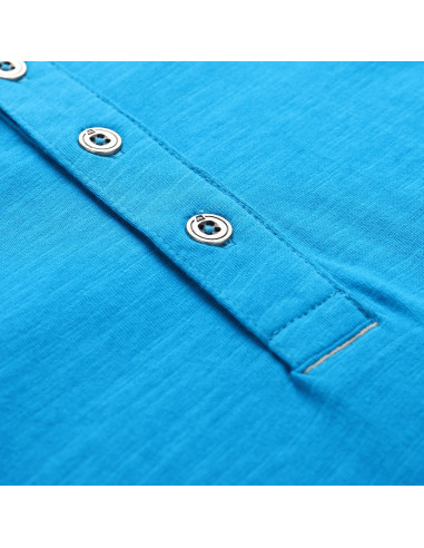 Men´s casual T-shirt LIHUQ neon atomic blue