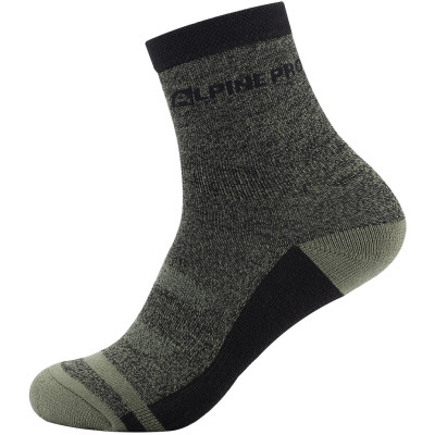 Unisex outdoor socks GENTIN 2 olivine