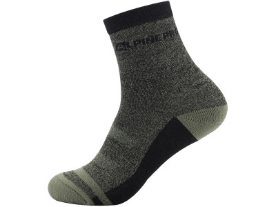 Unisex outdoor socks GENTIN 2 olivine