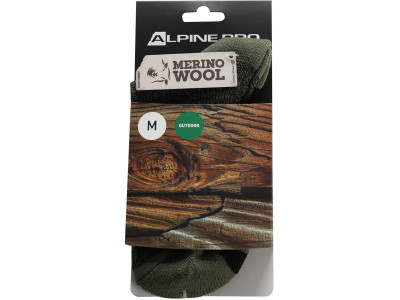 Unisex outdoor socks GENTIN 2 olivine