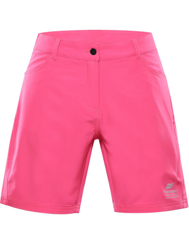 Women's performance softshell shorts COLA neon knockout pink