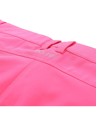 Women's performance softshell shorts COLA neon knockout pink