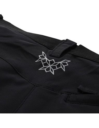 Women's outdoor softshell capri WEDERA black