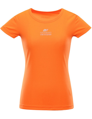 Women's performance T-shirt BASIKA neon shocking orange