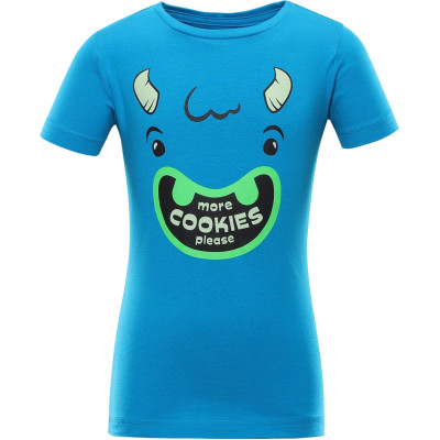 Kid´s casual T-shirt OSTEWO neon atomic blue