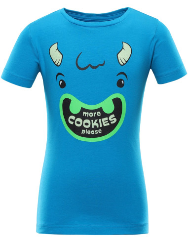 Kid´s casual T-shirt OSTEWO neon atomic blue