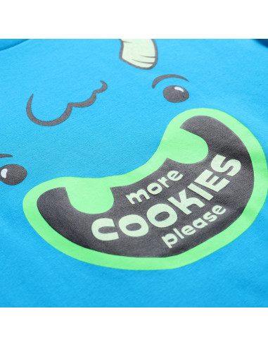 Kid´s casual T-shirt OSTEWO neon atomic blue