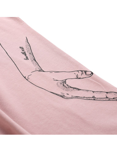 Women's casual T-shirt ZSAFA pale mauve