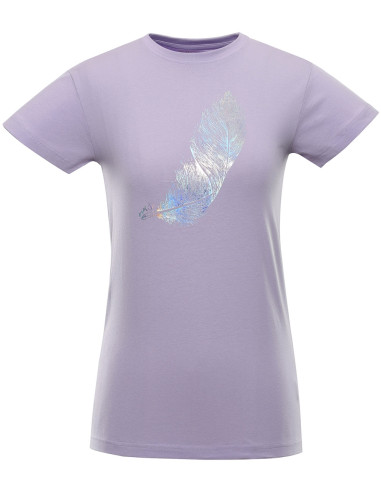 Women's casual T-shirt ZSAFA pastel lilac