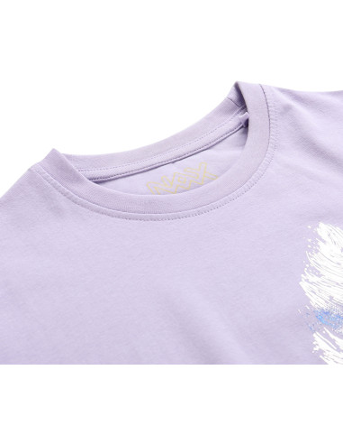 Women's casual T-shirt ZSAFA pastel lilac