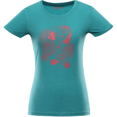Women's outdoor T-shirt DRABA porcelain green