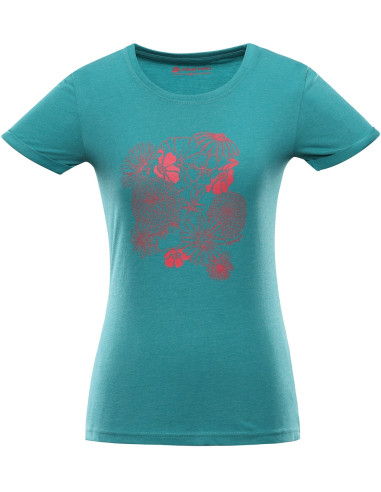 Women's outdoor T-shirt DRABA porcelain green