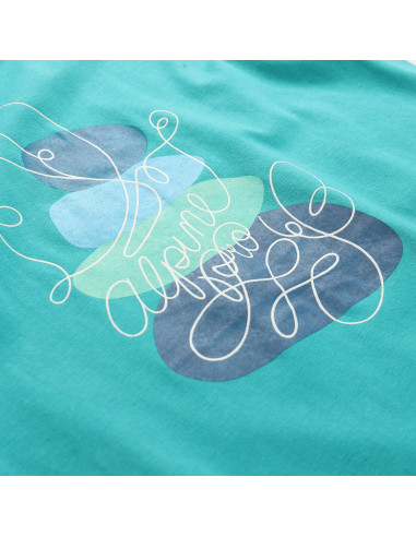 Women's outdoor T-shirt OKINA porcelain green