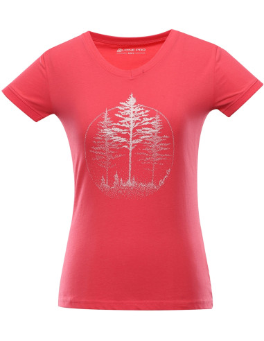 Women's outdoor T-shirt NATURA rouge red