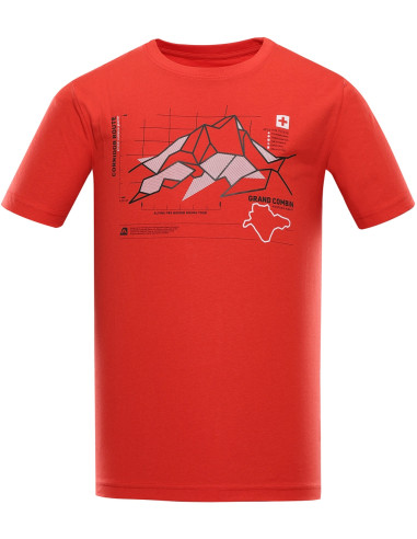 Men´s outdoor T-shirt DAFOT flame scarlet