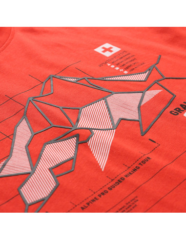 Men´s outdoor T-shirt DAFOT flame scarlet