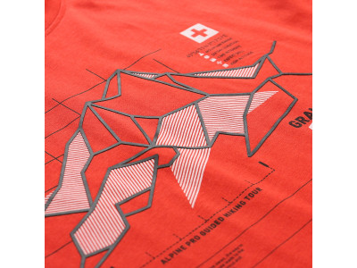 Men´s outdoor T-shirt DAFOT flame scarlet