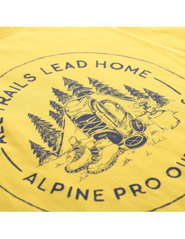 Men´s outdoor T-shirt LEFER sulphur