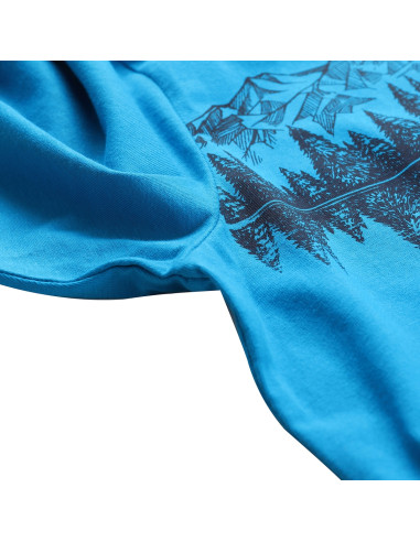 Men´s outdoor T-shirt LEFER neon atomic blue