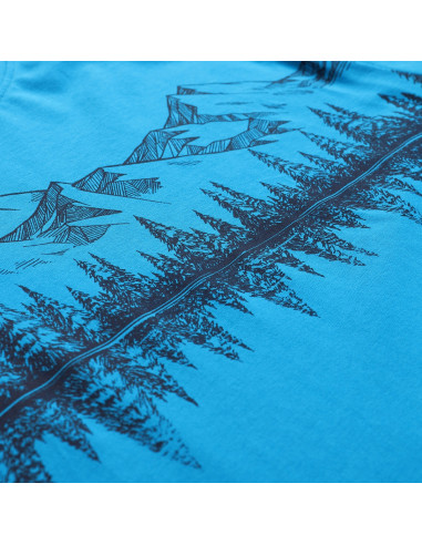 Men´s outdoor T-shirt LEFER neon atomic blue