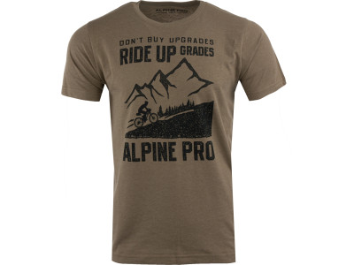 Men´s casual T-shirt ZEBARO sepia tint