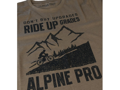 Men´s casual T-shirt ZEBARO sepia tint