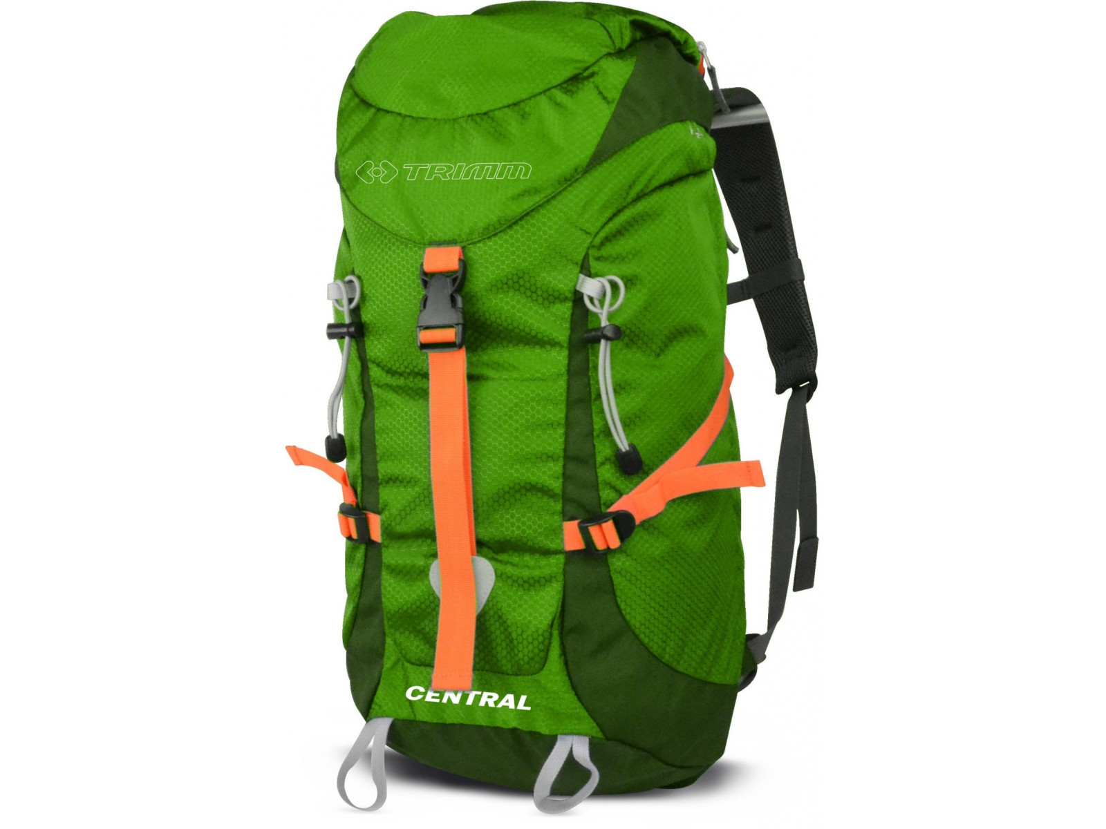 green hiking backpack