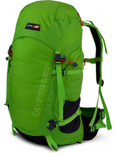 green hiking backpack