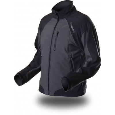 Vīriešu softshell jaka BRENDON tumši pelēks/melns