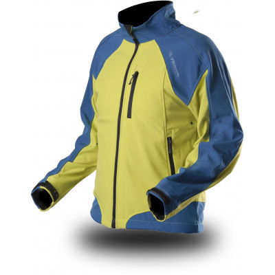 Vīriešu softshell jaka BRENDON tumši zils/citronu