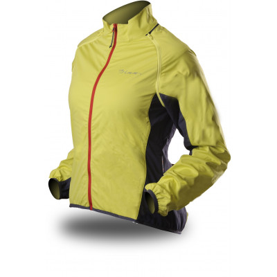 Viegla un praktiska sieviešu softshell jaka SCALE LADY citronu/pelēks/sarkans