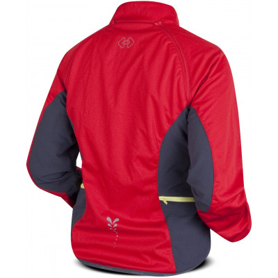 Viegla un praktiska sieviešu softshell jaka SCALE LADY sarkans/pelēks/citronu 2