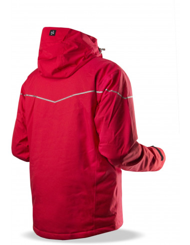 jacket STORM red/dark grey