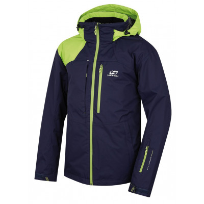 Men's jacket Ronel Peacoat/lime green