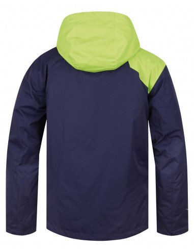 Men's jacket Ronel Peacoat/lime green