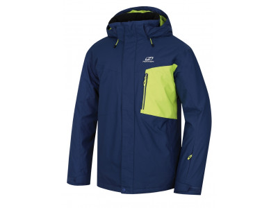 Men's jacket Juval Dark denim/lime punch