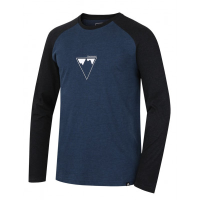 Men's t-shirt ls Nebu Majolica mel/dark mel