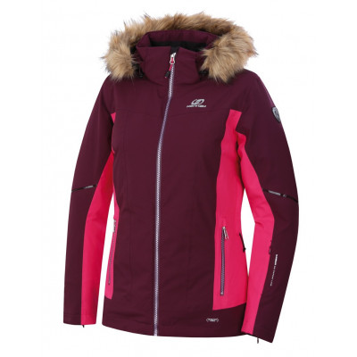 Ladies skiing jacket MARYAM grape wine/cabaret