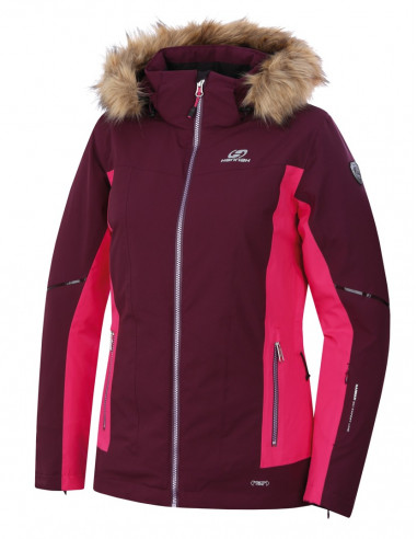Ladies skiing jacket MARYAM grape wine/cabaret