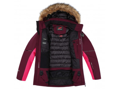 Ladies skiing jacket MARYAM grape wine/cabaret