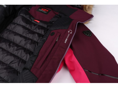 Ladies skiing jacket MARYAM grape wine/cabaret