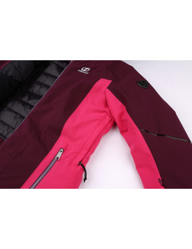 Ladies skiing jacket MARYAM grape wine/cabaret